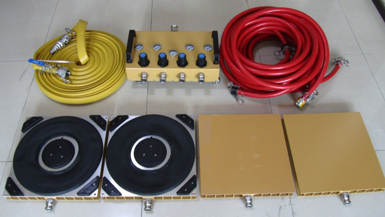 Annular air cushion:Industrial equipment transport,Heavy machinery relocation,Air bearing movers,Precision equipment handling,Heavy duty material handling,Industrial load transport,Aerospace equipment moving